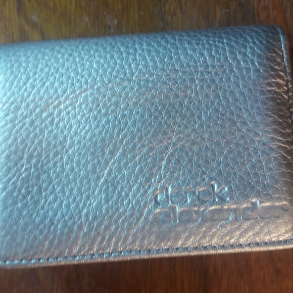 Derek Alexander Bronze Leather Credit Business Card Wallet Vintage Y2K - Picture 2 of 6